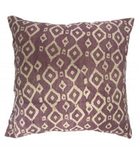 Load image into Gallery viewer, Geometric Cushion / Aubergine