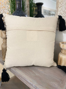 Out of Africa Embellished Cushion / Black