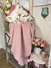 Load image into Gallery viewer, Stone Washed Throw / Dusty Pink