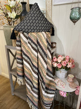 Load image into Gallery viewer, Out of Africa Embellished Cushion / Black