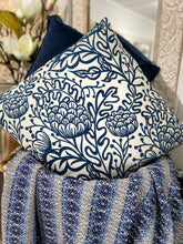 Load image into Gallery viewer, Velvet Cushion / Ocean Blue
