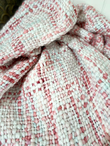 Hand Woven Throw / Dusty Rose