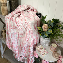 Load image into Gallery viewer, Hand Woven Throw / Dusty Rose