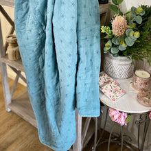 Load image into Gallery viewer, Stone Washed Throw / Azure-Cyan