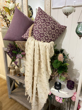 Load image into Gallery viewer, Geometric Cushion / Aubergine