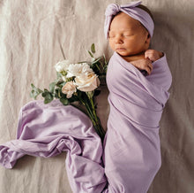 Load image into Gallery viewer, Butterfly / Baby Jersey Wrap & Topknot Set