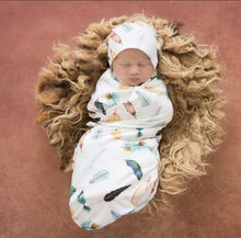 Load image into Gallery viewer, Dreamweaver / Baby Jersey Wrap &amp; Beanie Set
