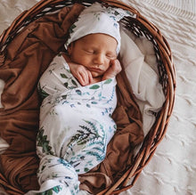 Load image into Gallery viewer, Enchanted / Baby Jersey Wrap & Beanie Set