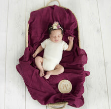 Load image into Gallery viewer, Ruby / Organic Muslin Wrap