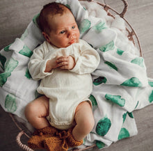 Load image into Gallery viewer, Sea Mist  / Organic Muslin Wrap