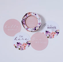 Load image into Gallery viewer, Blushing Beauty & Musk Pink Reversible Milestone Cards