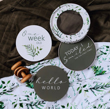 Load image into Gallery viewer, Enchanted & Olive Reversible Milestone Cards