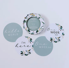 Load image into Gallery viewer, Eucalypt & Sage Reversible Milestone Cards