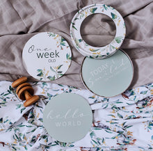 Load image into Gallery viewer, Eucalypt & Sage Reversible Milestone Cards