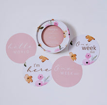 Load image into Gallery viewer, Poppy &amp; Musk Pink Reversible Milestone Cards

