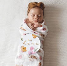 Load image into Gallery viewer, Poppy & Musk Pink Reversible Milestone Cards