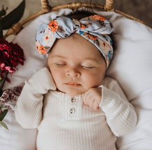 Load image into Gallery viewer, Vintage Bloom Topknot Headband