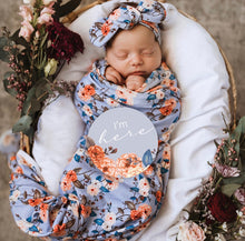 Load image into Gallery viewer, Vintage Blossom & Rose Gold Reversible Milestone Cards