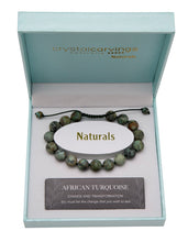 Load image into Gallery viewer, African Turquoise / Natural Stone Necklace 62" Matte Finish