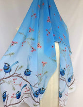 Load image into Gallery viewer, Splendid Blue Wren Scarf