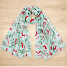 Load image into Gallery viewer, Gum Blossoms Scarf Mint
