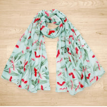 Load image into Gallery viewer, Gum Blossoms Scarf Mint