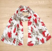 Load image into Gallery viewer, Australian Bottlebrush Scarf
