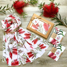 Load image into Gallery viewer, Australian Bottlebrush Scarf