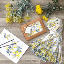 Load image into Gallery viewer, Australian Silver Wattle Scarf