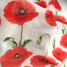 Load image into Gallery viewer, Red Poppy Flower Scarf