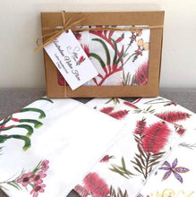 Load image into Gallery viewer, Australian Natives Handkerchiefs/ 3 Pack