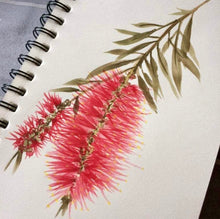 Load image into Gallery viewer, Australian Bottlebrush Scarf