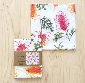 Single Australian Native Flora Handkerchief / All Over Print