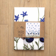 Load image into Gallery viewer, Single Superb Wren and Bluebell Handkerchief