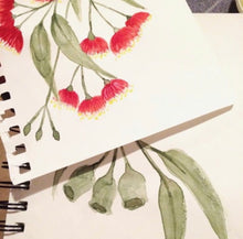 Load image into Gallery viewer, Gum Blossoms Scarf Mint