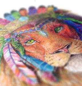 Lion Print - Spirit Animal Series
