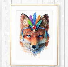 Load image into Gallery viewer, Fox Art Print - Spirit Animal Series