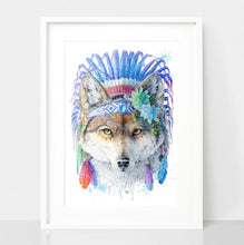 Load image into Gallery viewer, Wolf Print -  Spirit Animal Series

