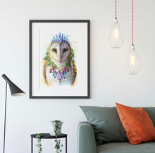 Load image into Gallery viewer, Bohemian Owl Print - Spirit Animal Series