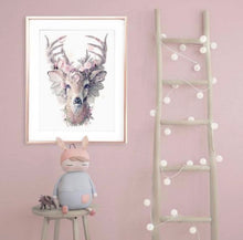 Load image into Gallery viewer, Bohemian Deer - Dusty Pink Print