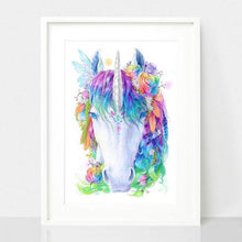 Load image into Gallery viewer, Rainbow Unicorn Art Print
