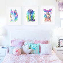 Load image into Gallery viewer, Rainbow Unicorn Art Print