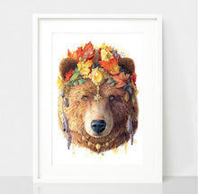 Load image into Gallery viewer, Bear Art Print - Spirit Animal Series