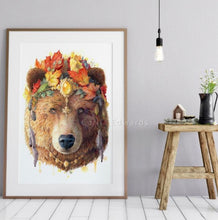 Load image into Gallery viewer, Bear Art Print - Spirit Animal Series
