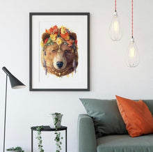 Load image into Gallery viewer, Bear Art Print - Spirit Animal Series