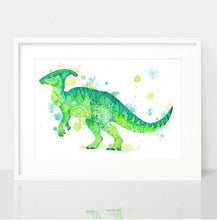 Load image into Gallery viewer, Pablo the Parasaurolophus Print
