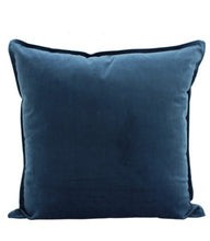 Load image into Gallery viewer, Velvet Cushion / Ocean Blue