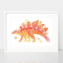 Load image into Gallery viewer, Stefan the Stegosaurus Print