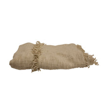 Load image into Gallery viewer, Woven Cotton Throw / Sand