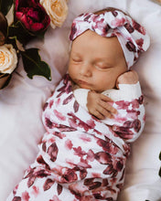 Load image into Gallery viewer, Fleur / Baby Jersey Wrap &amp; Topknot Set
